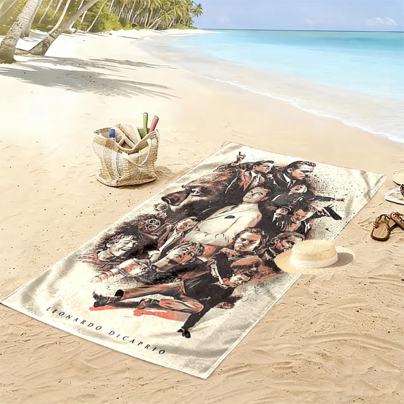 Echoes Gatsby's Glamour Beach Towel Beach Towel for Vacation Photos Beach Swim Absorbent Bath Towel Outdoor Pool Towel Fashion Comfort Beach Towel