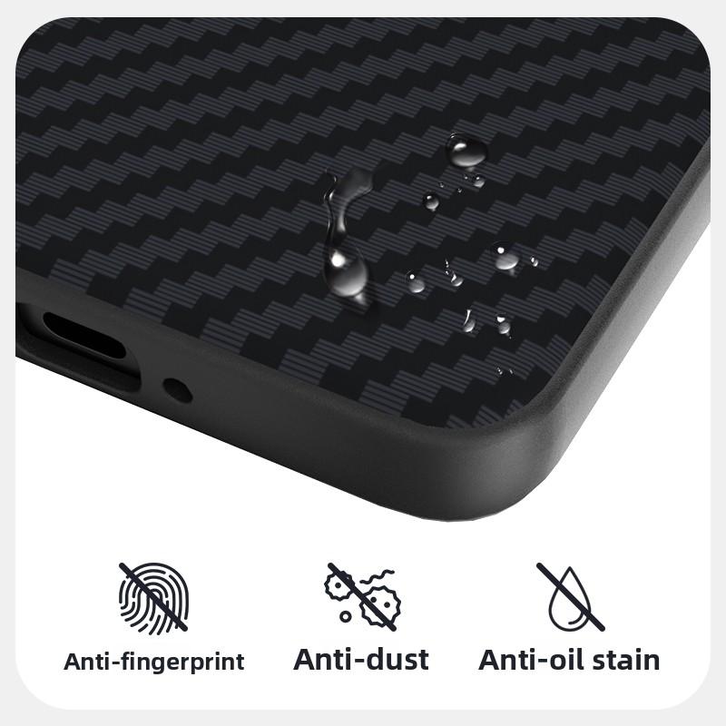 Mikrorelief Kohlefaser Handyhülle für Vivo X300 PRO X200 Ultra X200S Pro Mini Hardware-Linse Unsichtbarer Magnet TPU+PC Rückseite