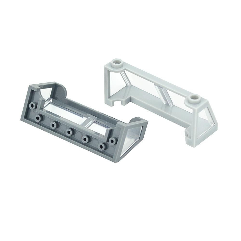Train Windshield for Bricks Parts 5PCS Building Blocks 13760 + 13569 2X6X2 Frame DIY Educational Construction Christmas Gift Toy