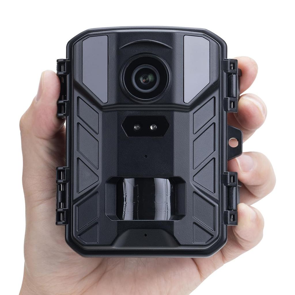 Sanwa Direct 4K Trail IP65 Waterproof Infrared Night Motion Camera, Battery-Powered, Outdoor, & Dustproof, Vision, Detection, Compact, 400-CAM107