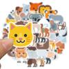 52 Cartoon Abstract Animal Stickers Decorate Suitcase Pen Guitar Notebook Waterproof Hot Stickers