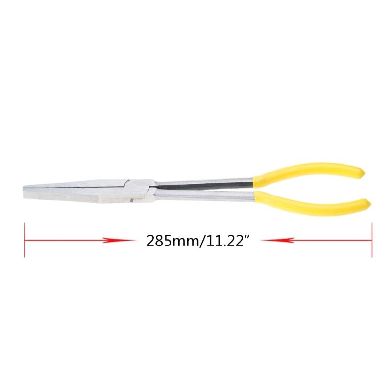 Long Reach Hose Grip Pliers 11Inches Long Nose Pliers Hose Gripper Pliers Spark Plug Boot Removal Pliers Serrated Jaw