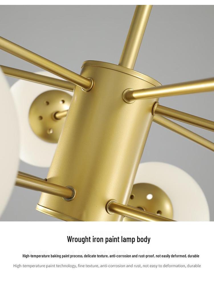 Nordic Modern Chandelier - Elegant, Atmospheric Lighting for Living Rooms, Bedrooms, or Dining Areas