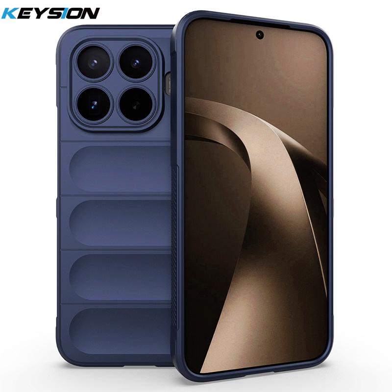 KEYSION Heavy Duty Shockproof Matte Phone Case for Xiaomi 17T Pro 5G Anti-skid Soft Silicone Phone Back Cover for Xiaomi 17T 5G