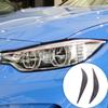For BMW 4 Series M3 M4 F80 F82 F83 F32 F33 F36 Carbon Fiber Headlight Eyebrow Headlamp Trim Cover Decoration Sticker Accessories