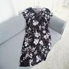 Multi-Color Silk Cotton Dress Home Wear Shoelace round Collar Skirt Special Treatment Rayon Nightdress for Women