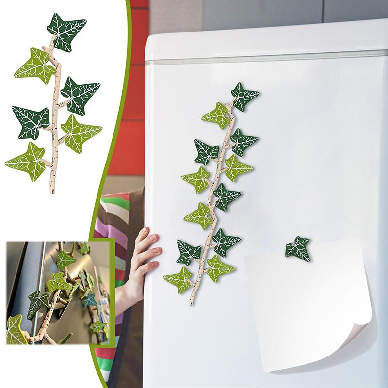 Efeu Kühlschrankmagnet mit beweglichen Stängeln 3D-gedruckte Magnete für Kühlschrank Starke Kühlschrankmagnete für künstlichen Efeu Einkaufsliste