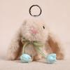 Tulip Lop-Eared Rabbit Doll Pendant Plush Keychain Soft Skin-Friendly Cute Bunny Bag Charm