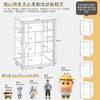 Clear Acrylic Display Case for Collection UV Magnetic Storage for Items 2 Figures, Case, Shelf, Protection, Stackable, Door, Case/Box