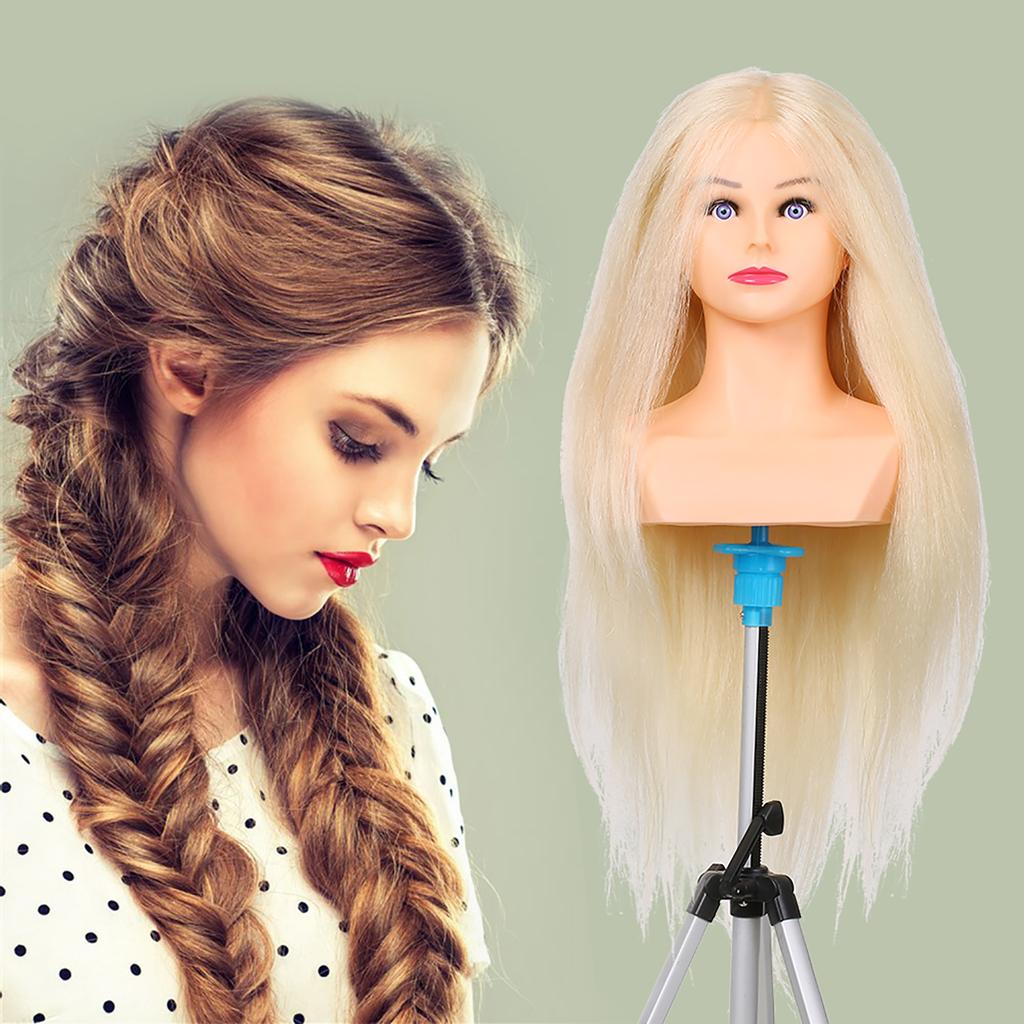 Mannequin Head for Braiding Manikin Head For Hairdresser Professional Cosmetology Dummy Head
