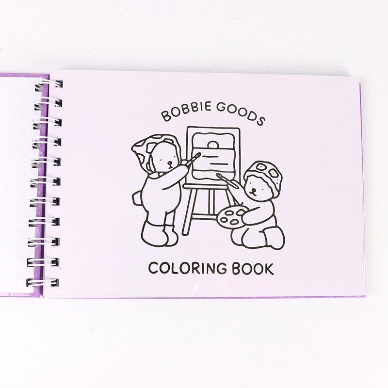 Cute Animal Characters Coloring Book Kids Coloring Book Animal Theme Graffiti Painting Book Bobbie Goods Coloring Book