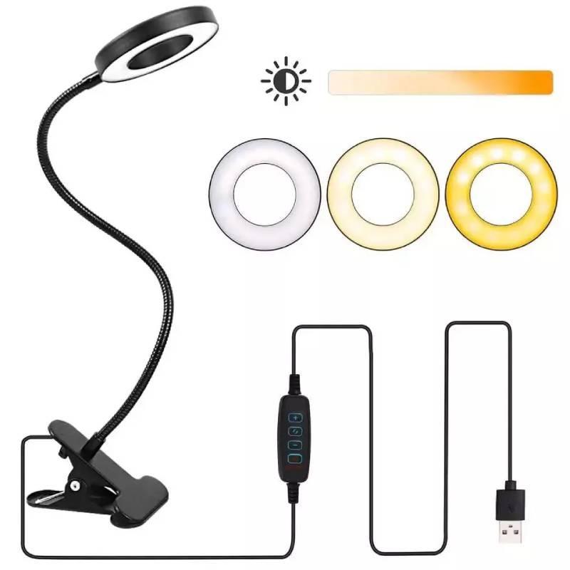 Premium Black Led Desk Lamp With Eye-caring Features For Students And Reading