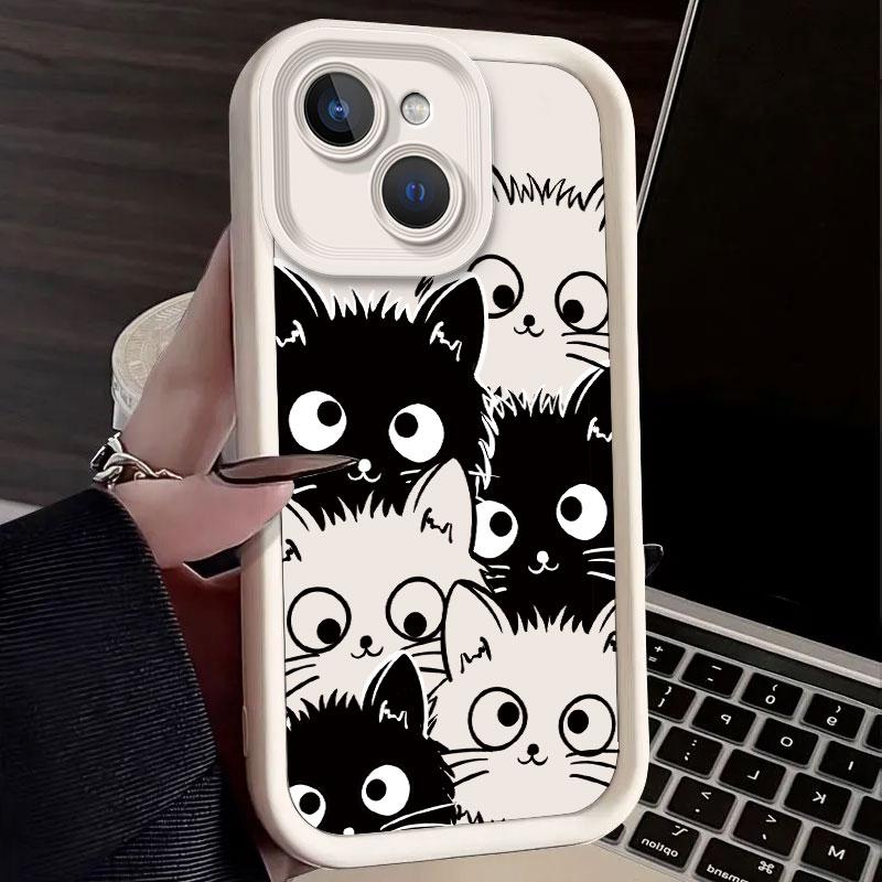 Phone Case For Tecno Spark 40C /TecnoSpark40C Spark40C 40 C Case Candy Soft Silicon Protect Cover Cartoon Cute Cat Print Pattern
