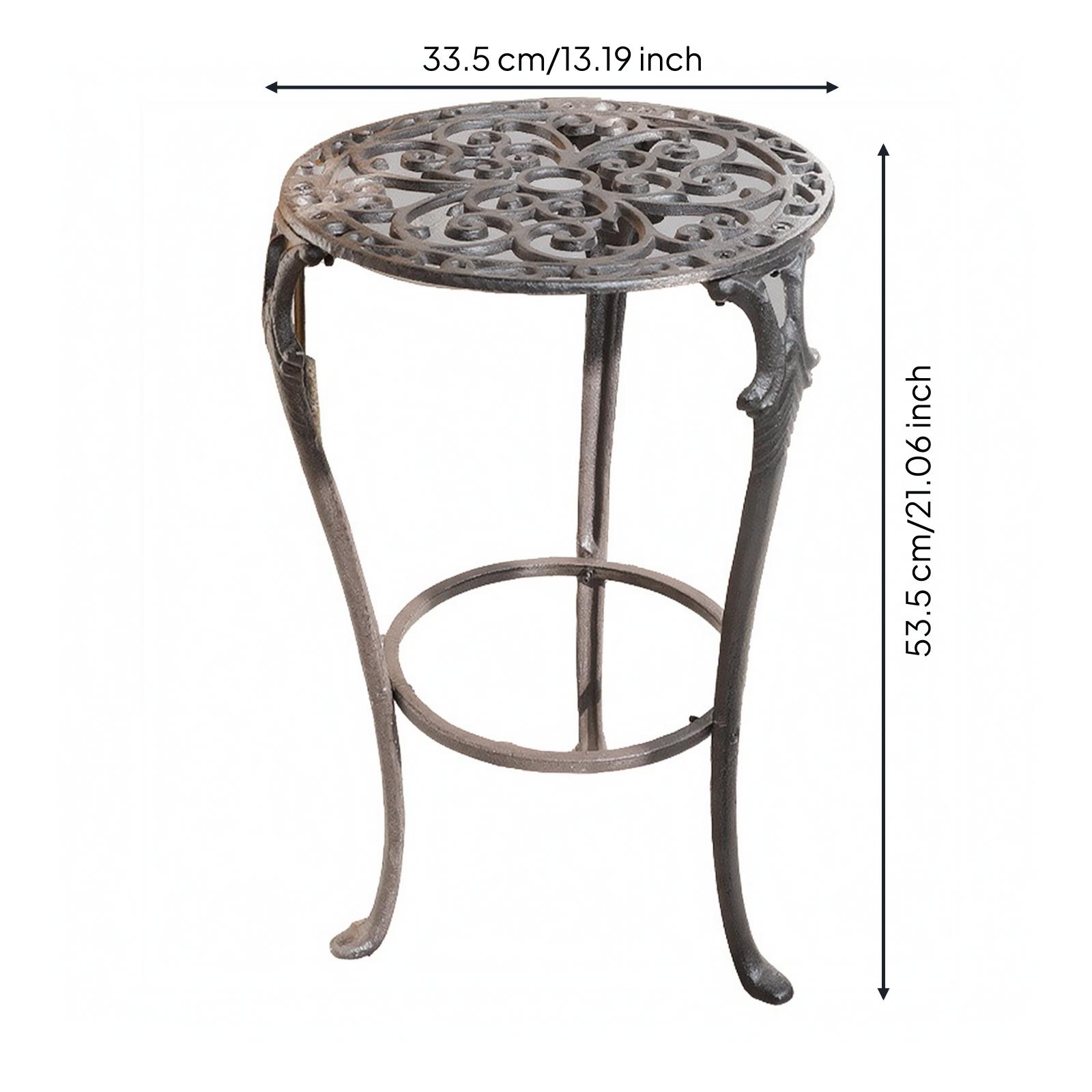 Iron Plant Stand Openwork Design Ornamental
