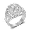 New Hot-Selling Animal Hip-Hop Jewelry Titanium Steel Gold-Plated Diamond-Encrusted Eagle Men's Ring