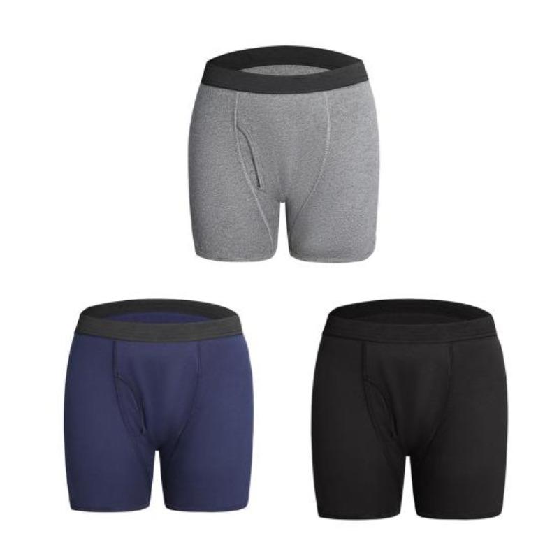 Yousheng Biancheria Intima da Uomo Boxer a Tenuta Stagna Mutandine Assorbenti a Tenuta per Pazienti Anziani Allettati Lavabili Riutilizzabili