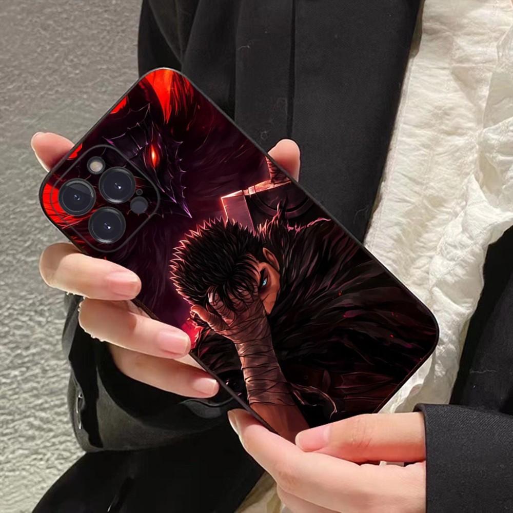 Anime Berserk Guts Phone Case For IPhone 16 15 14 11 12 13 Mini Pro XS Max Cover 6 7 8 Plus X Funda Shell