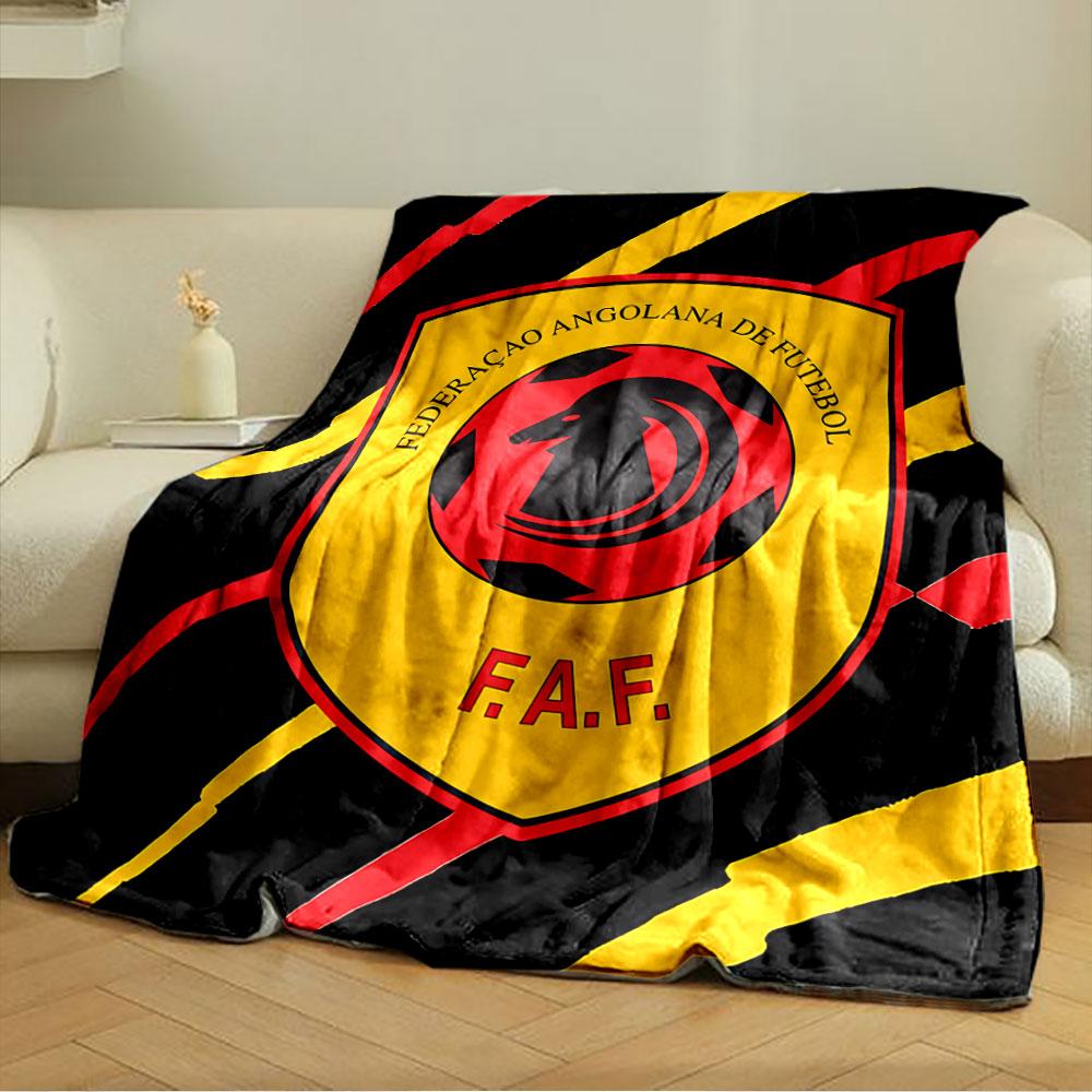 Angola Football Federation Logo Blanket for All Seasons Blanket Lunch Break Throw Gift