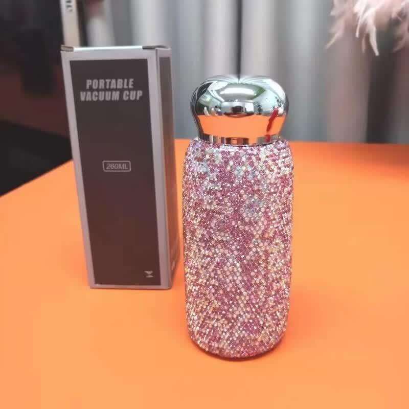 Diamond-Studded Starry Sky Insulated Stainless Steel Mug