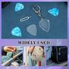 1pc Guitar Pick Holder Keychain - Heart-Shaped with Secure Lid, Durable Acrylic Guitar Pick Organizer for Musicians, Musicians