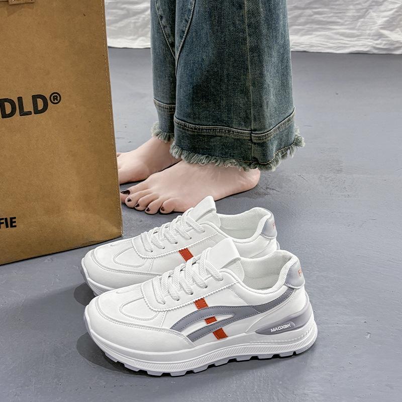 Summer women's shoes new breathable little white shoes children versatile Korean version thick-soled heightening sports shoes casual dad shoes women