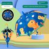 Children's Long-Handled Umbrella, Sun Protection, Uv Protection, Rain or Shine Use, Special Cartoon Design for Primary School Students and