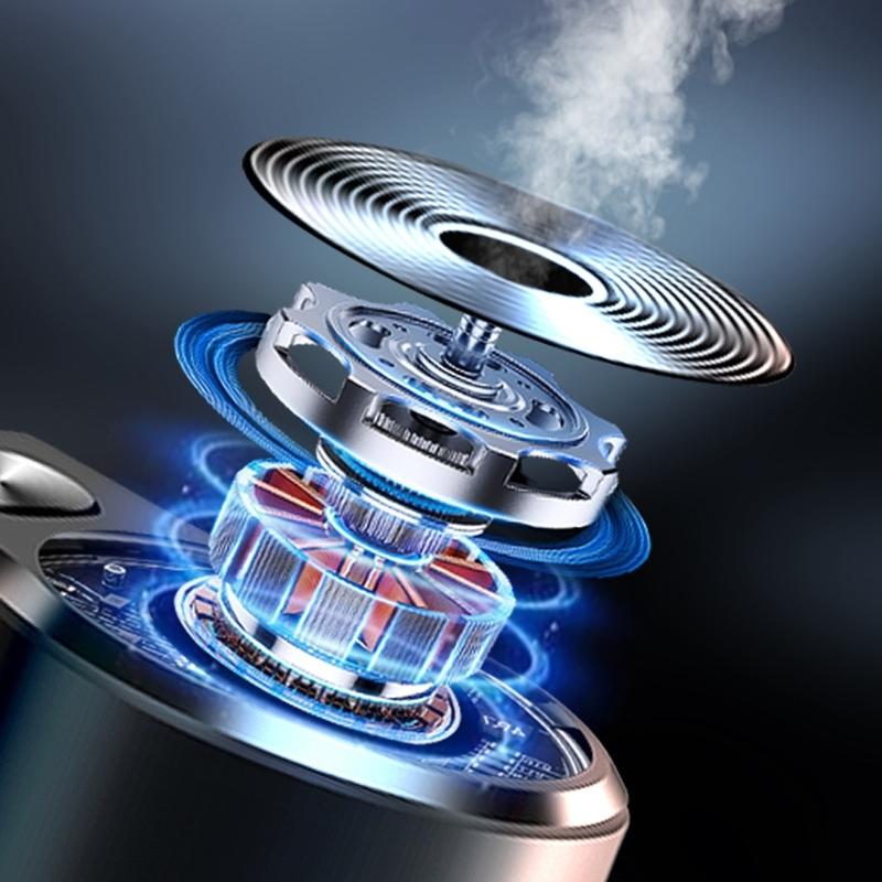 Car Air Freshener Diffuser with 3 Adjustment Light Effect Intelligent Air Freshener Rechargeable Aromatizante Para Carro