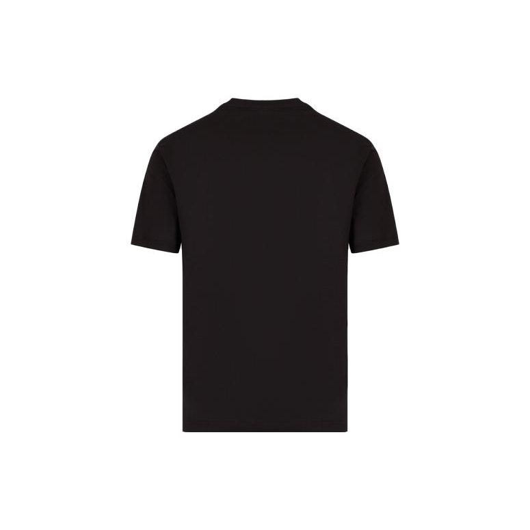 Emporio Armani EA7 SS23 Logo Print Casual Crew Neck T-Shirt Men tops Black 3RPT81-PJM9Z-1200