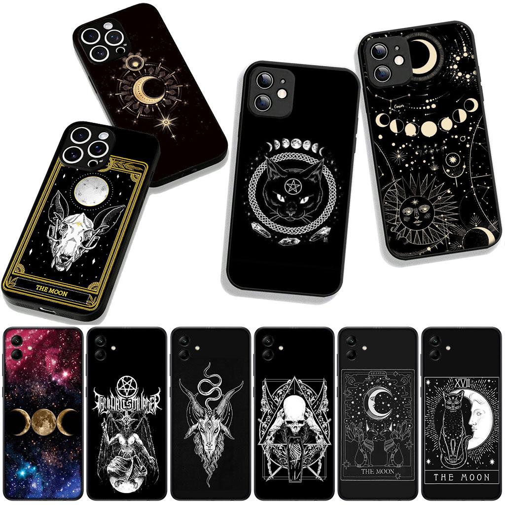 Witch Moon Tarot Divine Skull Phone Cover Case for Xiaomi Redmi Note 15 11 9 10 Pro Plus A5 9A 9T 10A 10C 9C NFC 15C 8T Casing