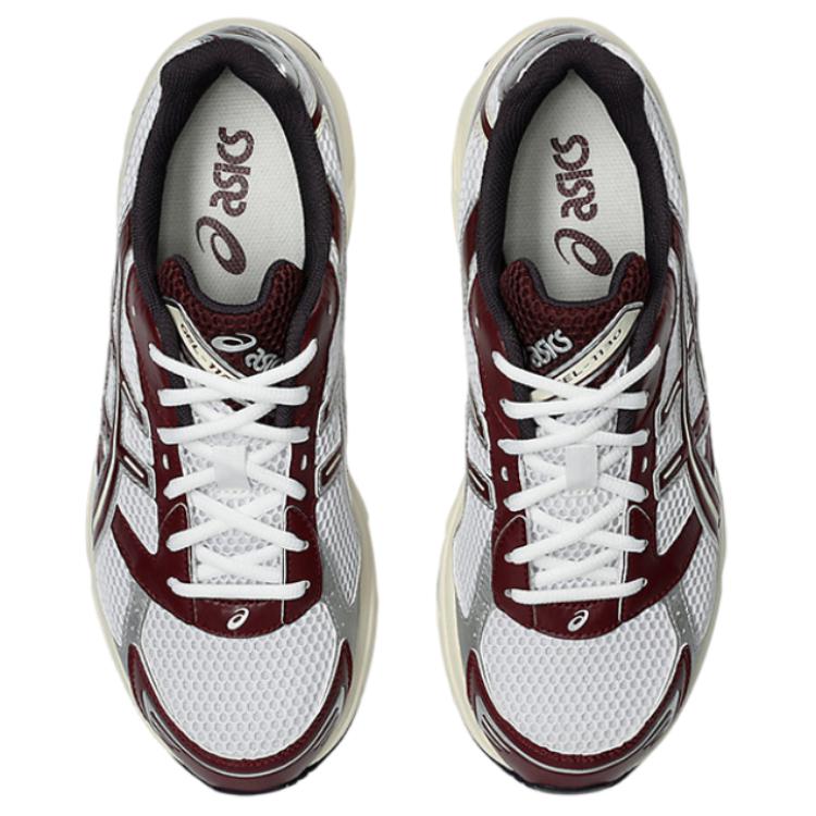 New Asics Gel 1130 White Maroon Banner 1203A685-100