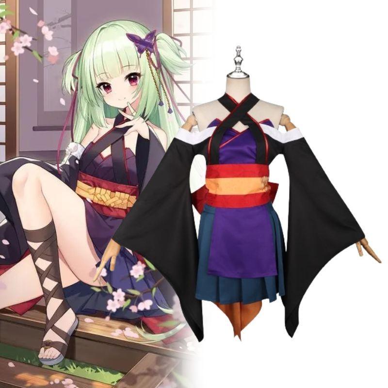 Elegant Cosplay Set With Headpiece For Anime Theme Conventions
