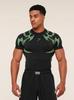 GYMSHARK Men's Compression Cycling T-Shirt - Quick Dry, Elastic, Short Sleeve