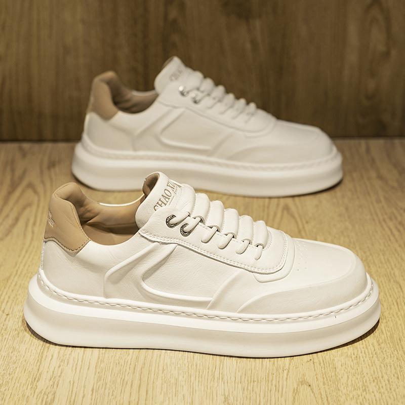 

Men s shoes autumn casual little white board shoes trendy versatile microfiber men s leather shoes daily casual sports shoes 44