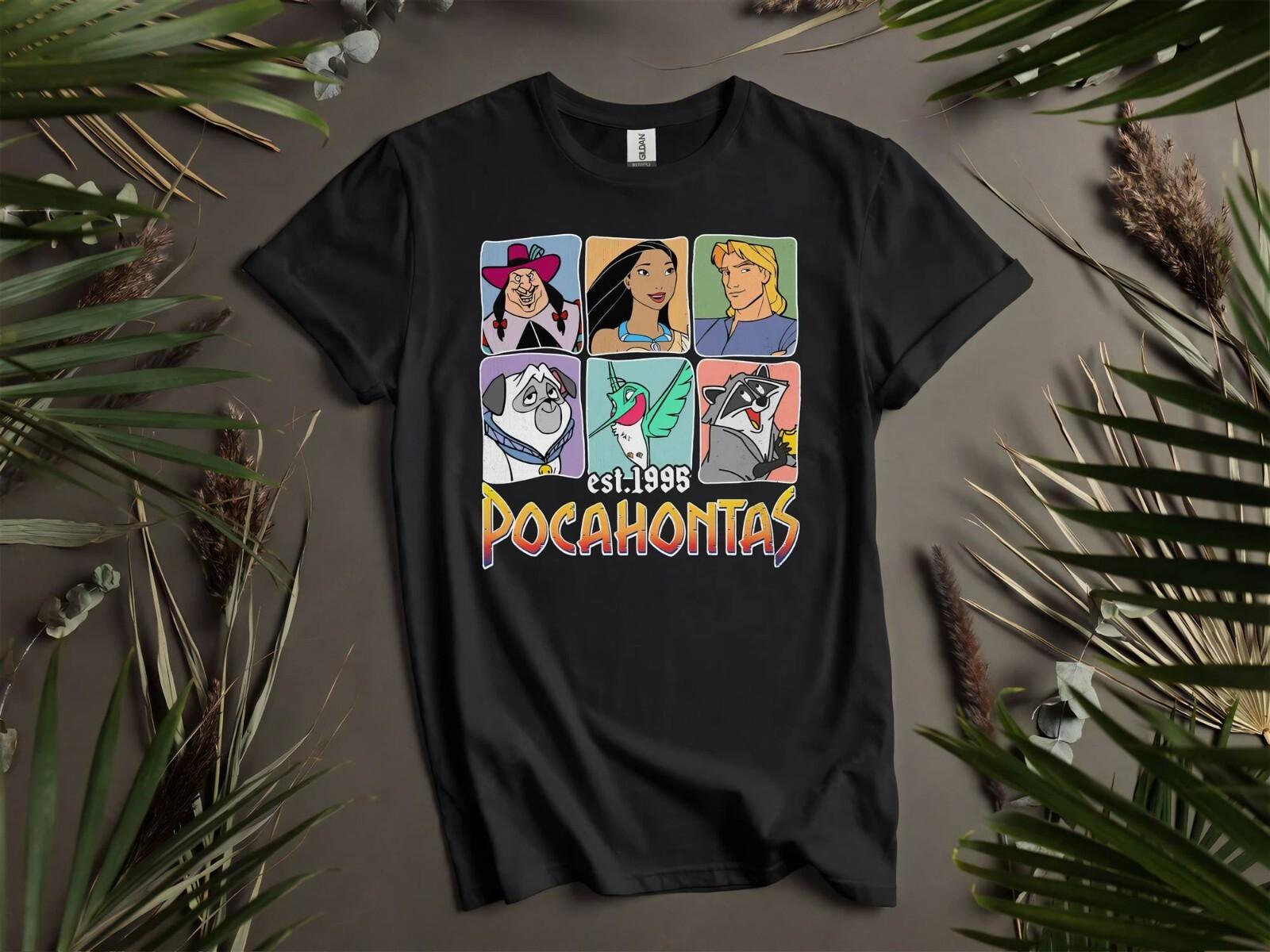 Pocahontas Characters Group Shot T-Shirt Mens Womens Tees Top T Shirt Mens Womens Tees Top Men Women Unisex Tshirt K609 S