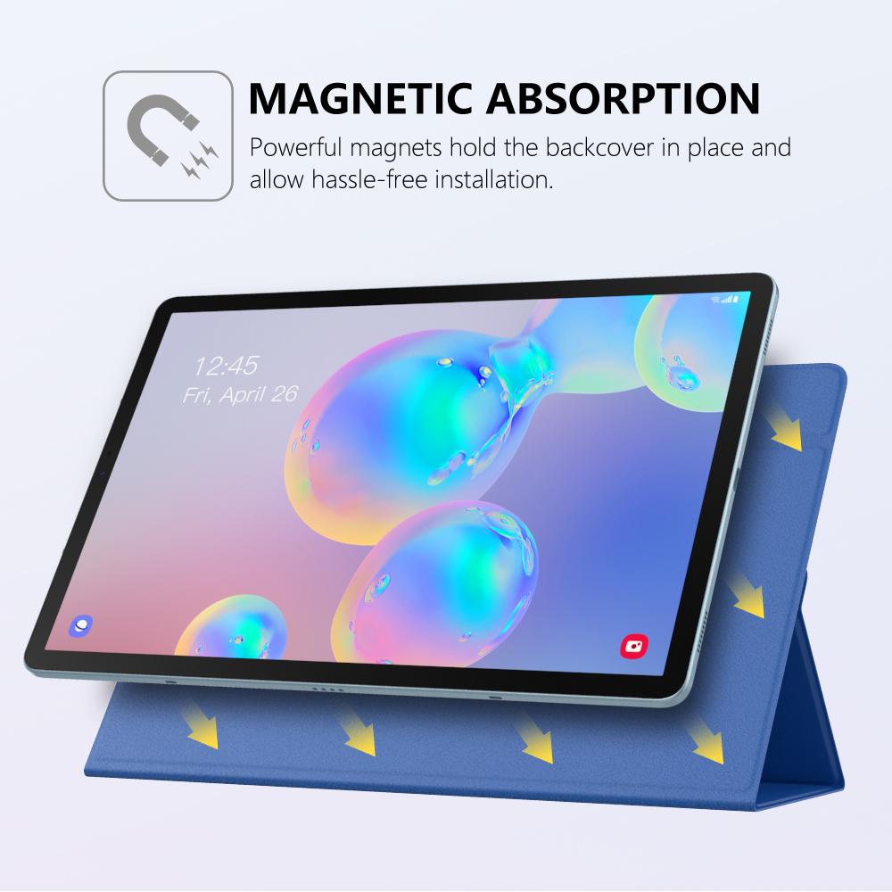Smart Folio Case For Samsung Galaxy Tab S6,Magnetic Stand Cover With Pencil Holder For Tab S6 10.5-inch Auto Sleep Wake