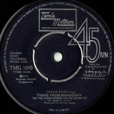 7-inch vinylplaat DIANA ROSS - Theme From Mahogany (Weet je wat TMG1010 TAMLA MOTOWN 1975 UK Soul/Funk gebruikt is?