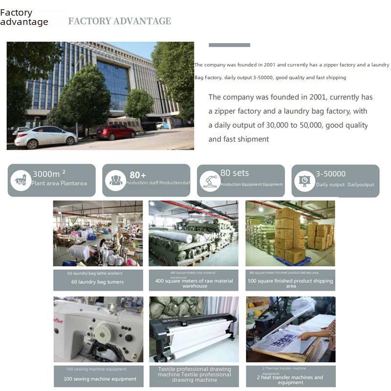 Thickened Drawstring Laundry Bag with Coarse and Fine Net for Large Towels