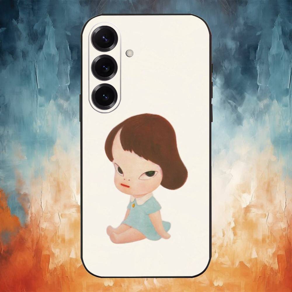

cute Yoshitomos-Nara Phone Case For Samsung GalaxyA13,21s,22,31,32,52,53,71,72,73,Soft Black Cover Samsung a53 5g