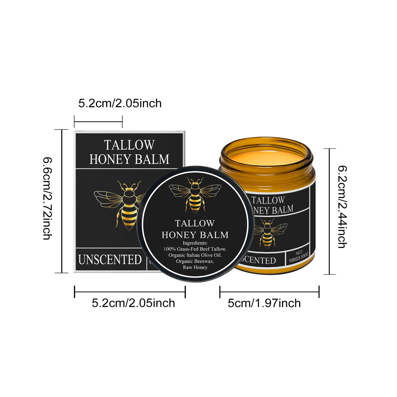 

Говяжий жир для кожи Бальзам из жира и меда Органический Выпас на траве Взбитый Увлажняющий крем для лица Глубоко увлажняющий лосьон для тела