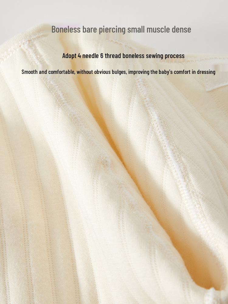 Herbst/Winter Neugeborenen Baumwoll-Strampler: Dünn, Entbeint, Warmluft-Baumwolle