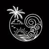1Pc Eye-Catching Beach Wave Sticker, Waterproof Vinyl Decal, Universal Decor for Desktop, Bike Frames and Fridge Doors