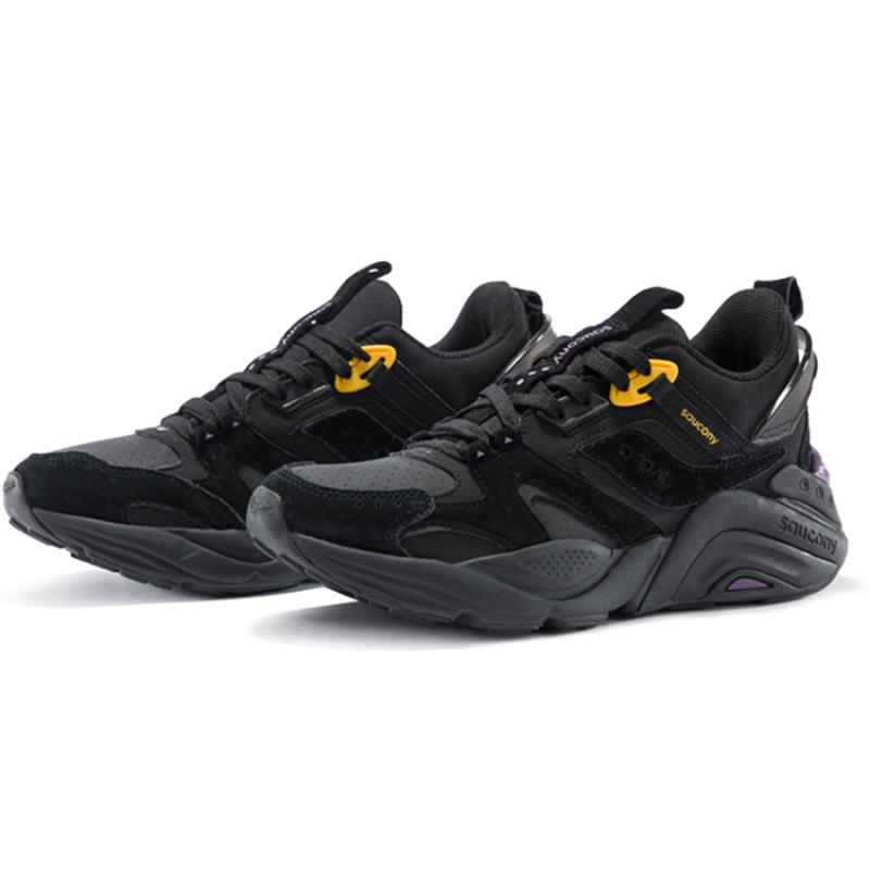 Saucony Gram 9000 Winter Casual Shoes Women's Low top Black/Purple Saucony S69001-2