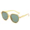 Trend Round Sunglasses Milk Tea White Sunglasses Glasses 7758 With