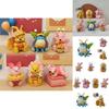 6-teiliges Figurenset mit Winnie Puuh, I-Aah und Ferkel – Weihnachtsgeschenk für Kinder – Spielzeugmodell – Tortendekoration