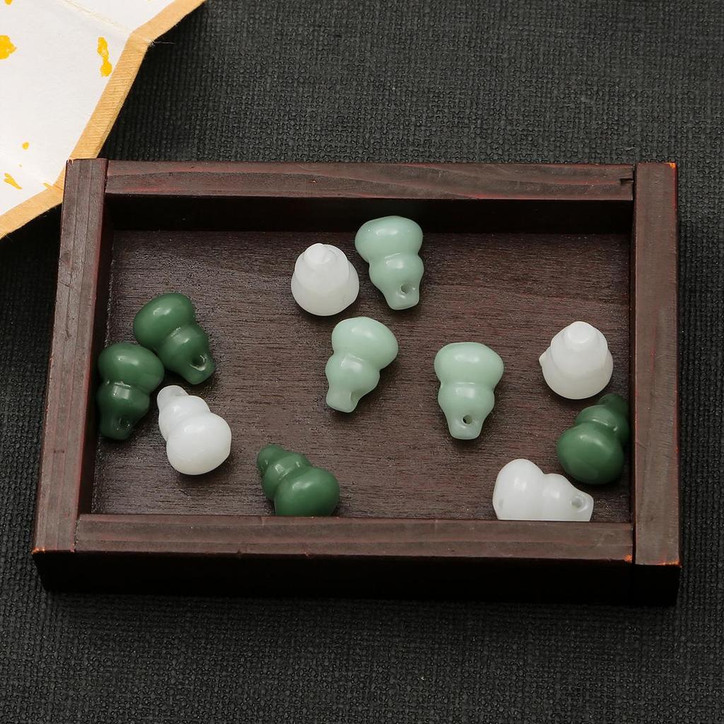 10 Stück/Packung Kristallglas Kleine Kürbis Anhänger DIY Halskette Armband Herstellungs Materialien Zubehör