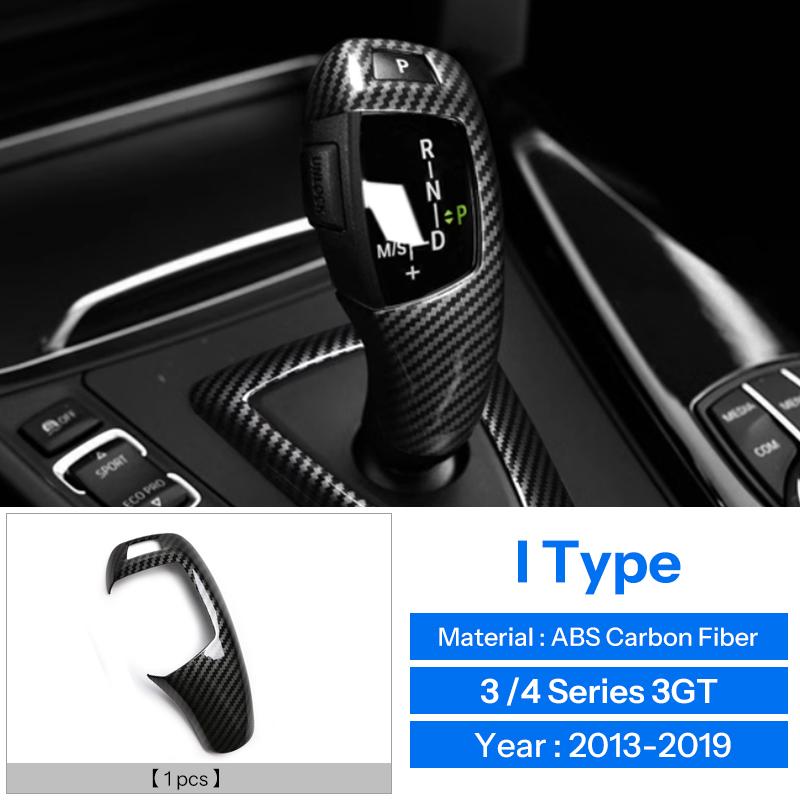 Accessories for BMW 3.4 Series F30 F31 F34 F36 3GT 320i ABS carbon fiber car center console cover armrest box decorative cover