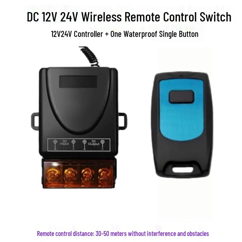 Multi-Voltage Wireless Remote Control Switch for Water Pumps and Electric Vehicle Lighting