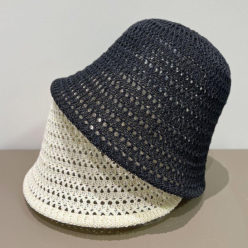 Hollow Breathable Bucket Hat Bucket Hat Thin Basin Hat Women's Foldable