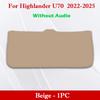 For Toyota Highlander U70 U50 U40 2009-2026 Car Trunk Door Anti Kick Pad Tailgate Protection Mat Cargo Liner Interior Accessorie