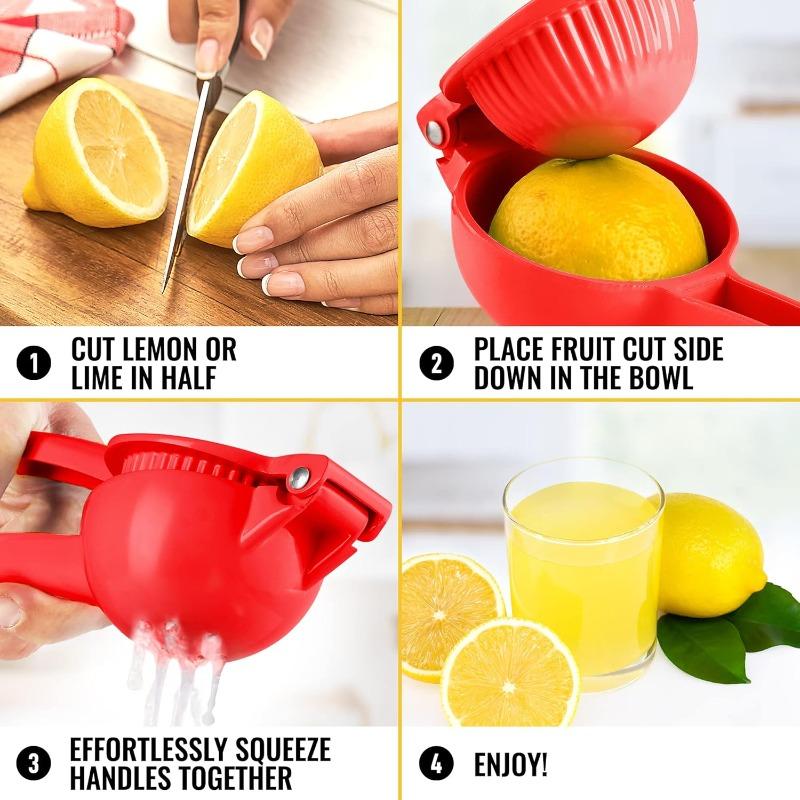 Manual Lemon Juicer Aluminium Alloy Hand Squeezed Orange Fruit Juicer Portable Utility Kitchen Sturdy And Durable, Maximum Juice